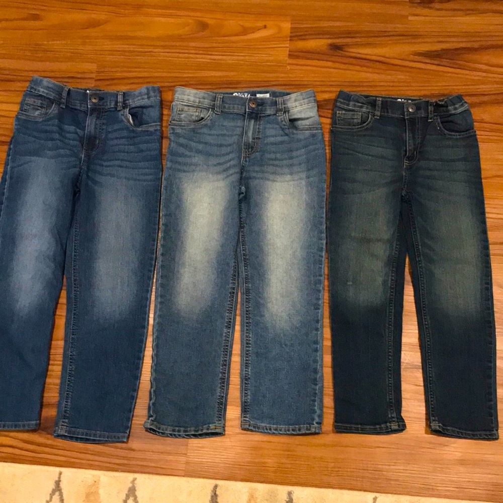 Lot of 3 Boys Osh Kosh B’Gosh jeans size 7 EUC!